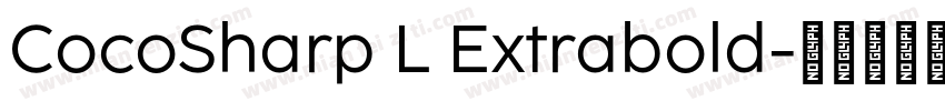 CocoSharp L Extrabold字体转换
